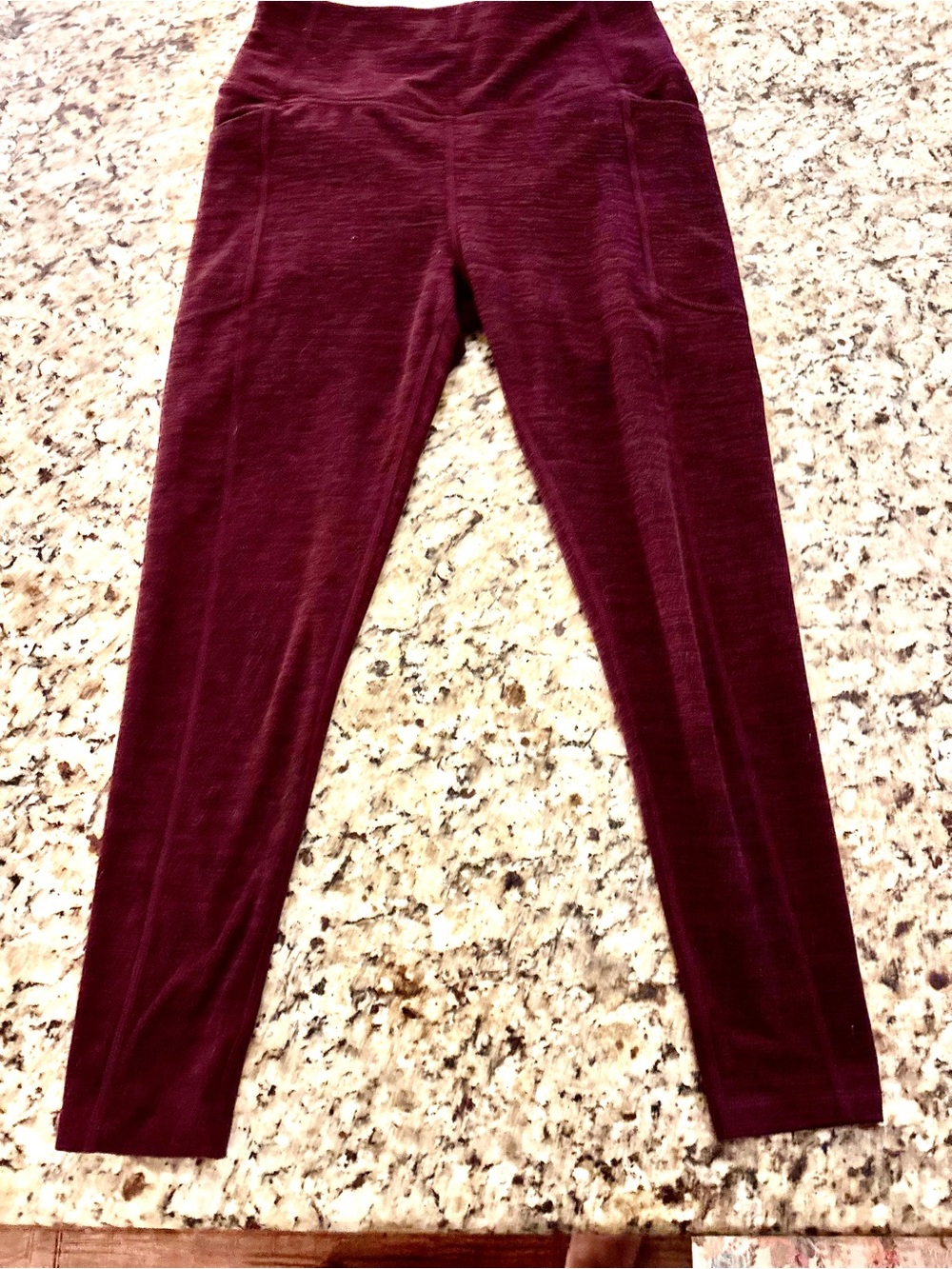 Victoria’s Secret Burgundy High Waisted Leggings Size 8 | Gym Workout Athleisure